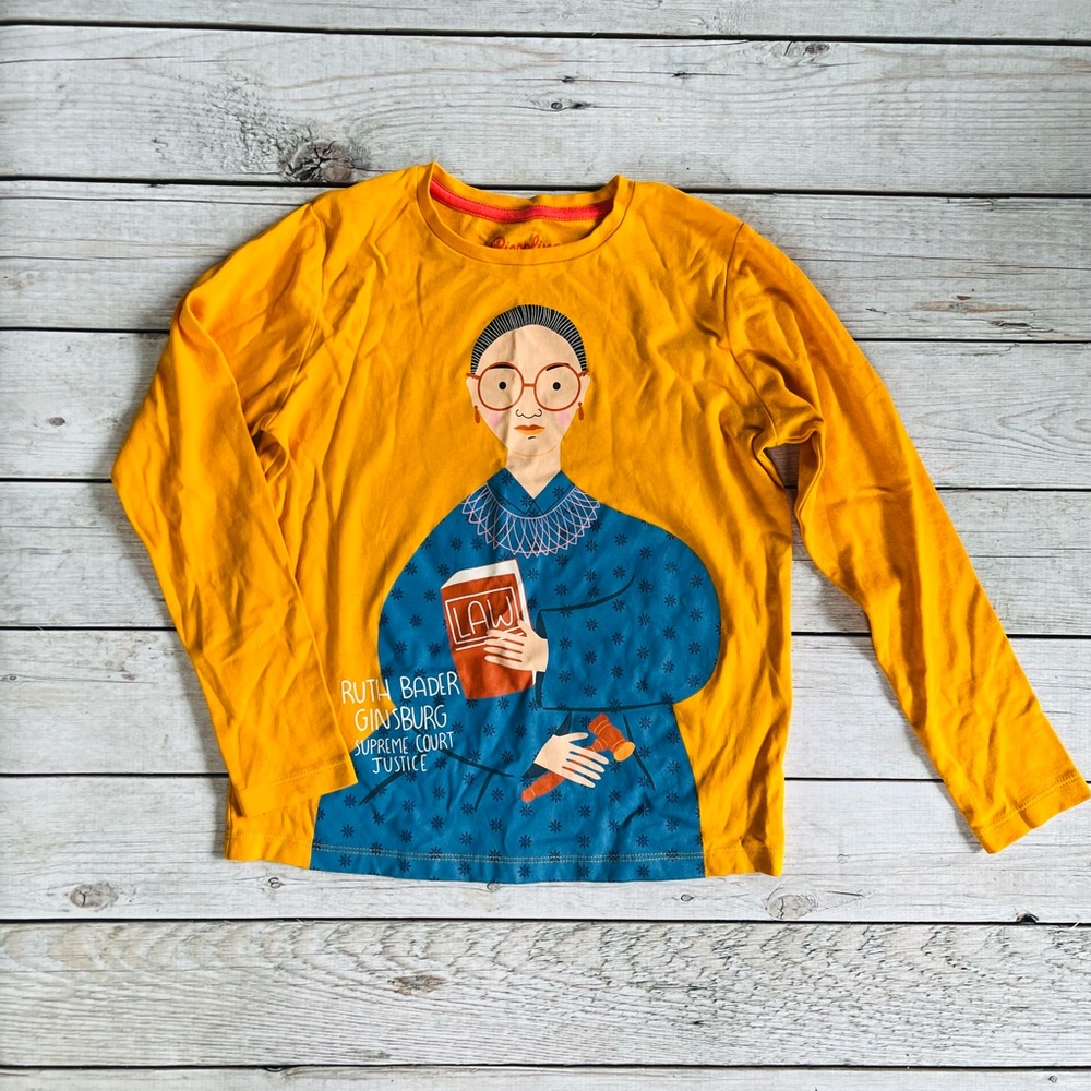 Kids Long Sleeve Shirt - Yellow with Graphic Design